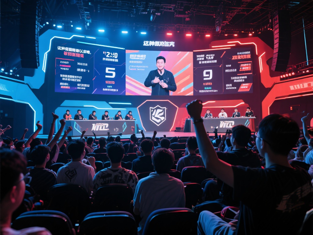 现场氛围一览无余
在充满科技感的赛事现场，电竞迷